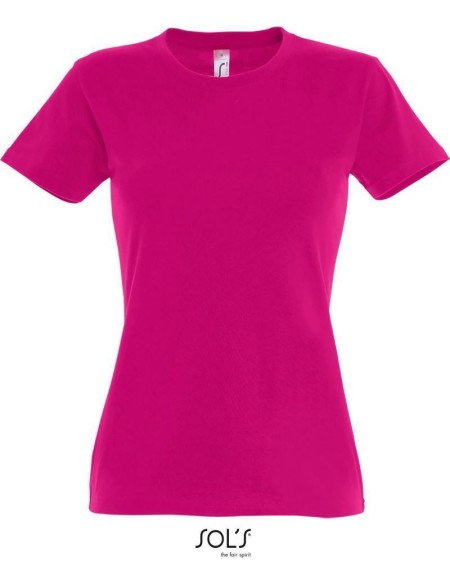 Damen T-Shirt – Imperial – Fuchsia L