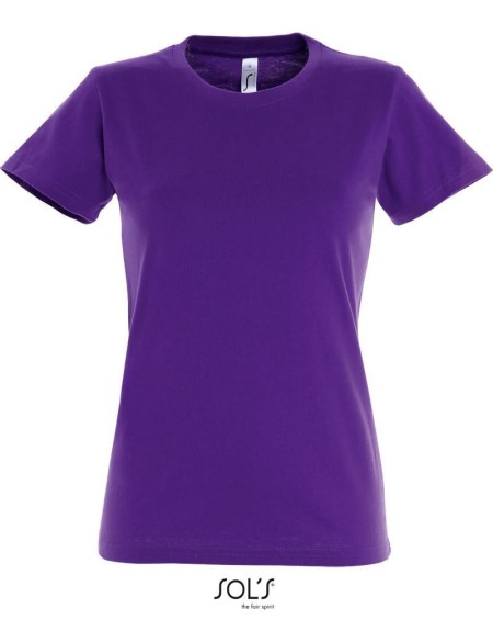 Damen T-Shirt - Imperial - Dunkellila M