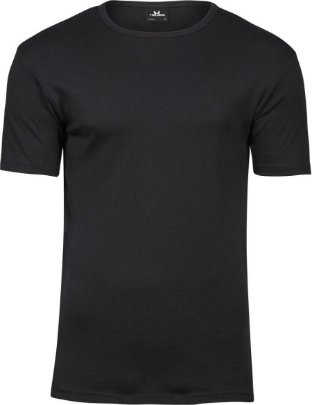 Herren-T-Shirt – Teejays Interlock – Schwarz 3XL
