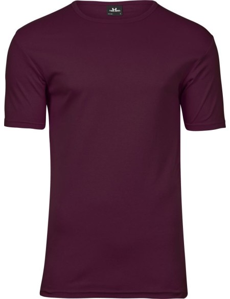 Herren-T-Shirt – Teejays Interlock – Vínová M