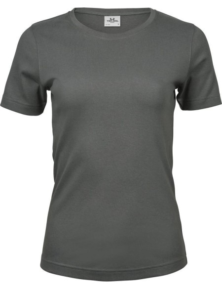 Dámské tričko - Teejays Interlock  - Powder grey XXL