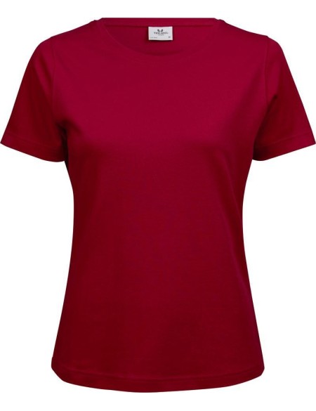 Damen T-Shirt - Teejays Interlock - Rot M