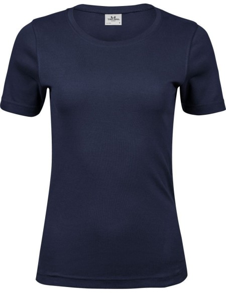 Damen-T-Shirt – Teejays Interlock – Marineblau XL