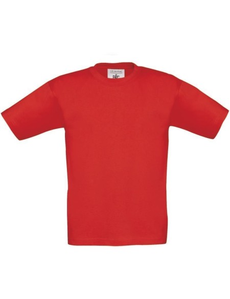 Kinder-T-Shirt – B+C 190 – Rot 7–8 Jahre