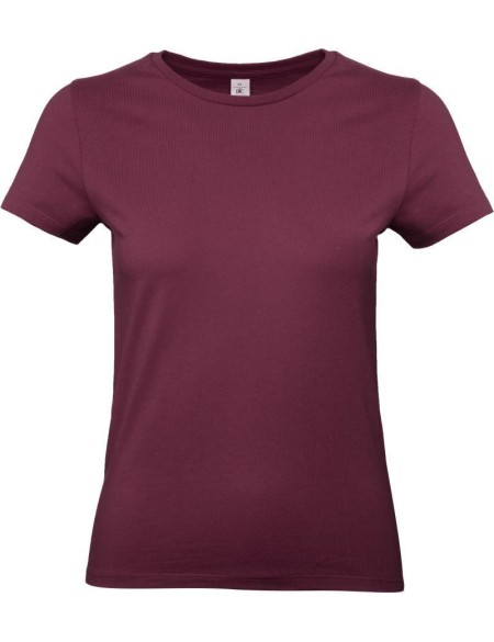 Damen-T-Shirt – B+C E190 – Burgunderrot L