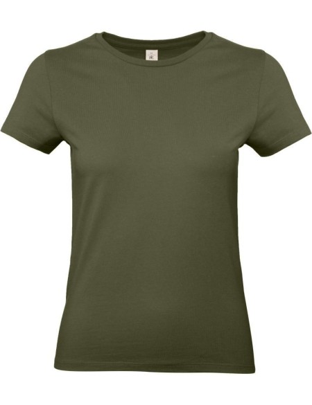Dámské tričko - B+C E190 - Urban khaki L