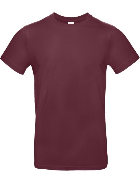 Herren-T-Shirt – B+C E190 – Burgunderrot L