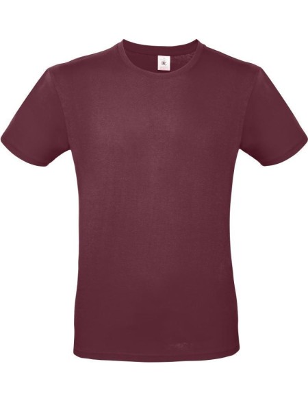 Herren-T-Shirt – B+C E150 – Burgunderrot M