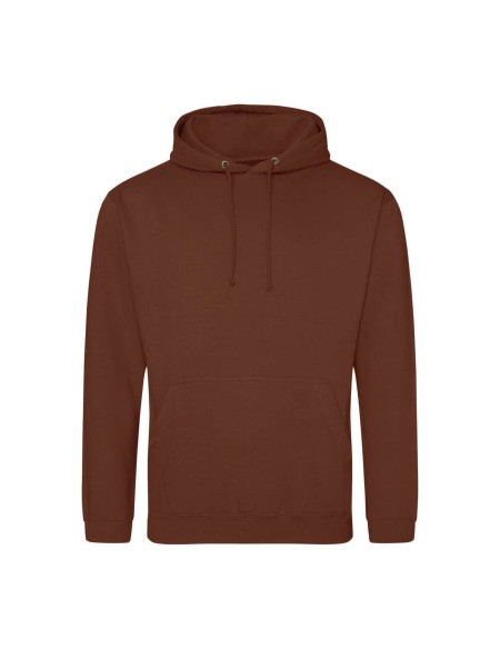 JustHoods Herren Kapuzenpullover - Red Rust M