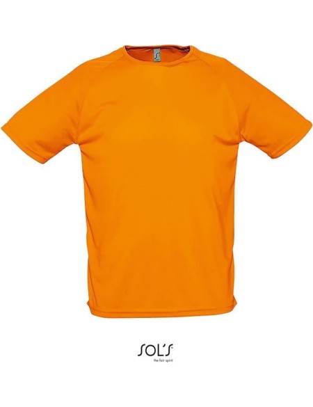 Sport-T-Shirt für Herren SPORTS - Neonorange L