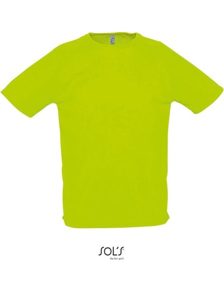 Herren-Sport-T-Shirt SPORTY - Neongrün XXS
