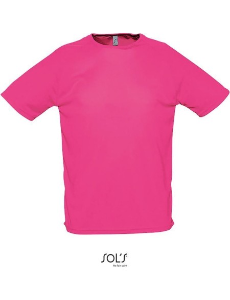 Pánské sportovní tričko SPORTY - Neon pink XS