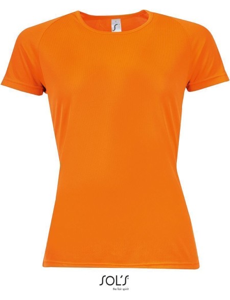 Dámské sportovní tričko SPORTY - neon orange XXL