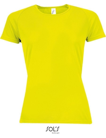 Dámské sportovní tričko SPORTY - neon yellow M