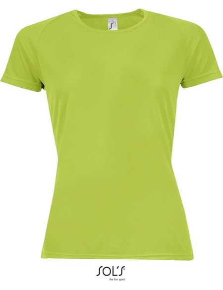 Sport-T-Shirt für Damen SPORTS - Apfelgrün M