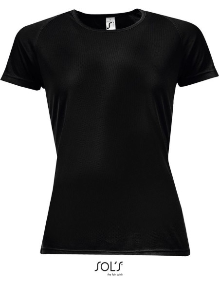 Sport-T-Shirt für Damen SPORTS - Schwarz L