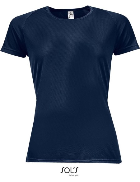 Damen-Sport-T-Shirt SPORTY - Französisches Marineblau XXL