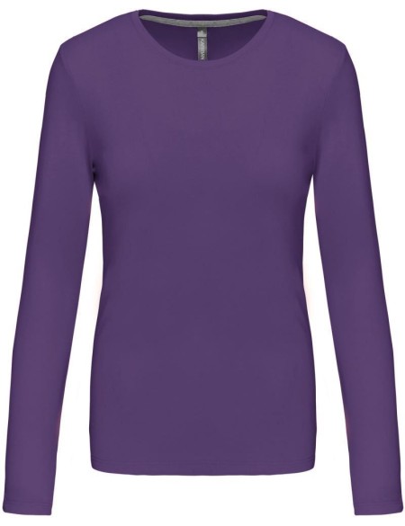 Damen T-Shirt – Kariban K383 Langarm – Lila XL