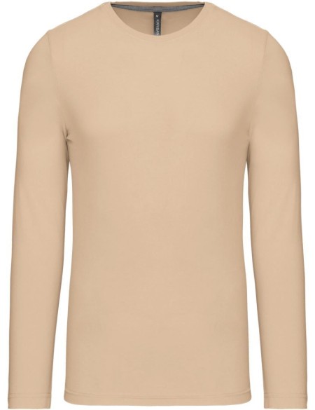 Herren-T-Shirt – Kariban K359 mit langen Ärmeln – Hellsand M