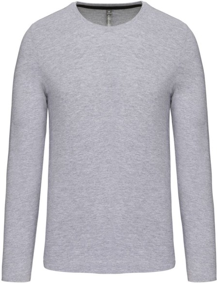 Herren-T-Shirt – Kariban K359 mit langen Ärmeln – Oxford-Grau XL