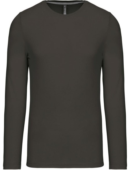 Herren-T-Shirt – Kariban K359 mit langen Ärmeln – Dunkelgrau S