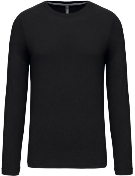 Herren-T-Shirt – Kariban K359 mit langen Ärmeln – Schwarz XXL