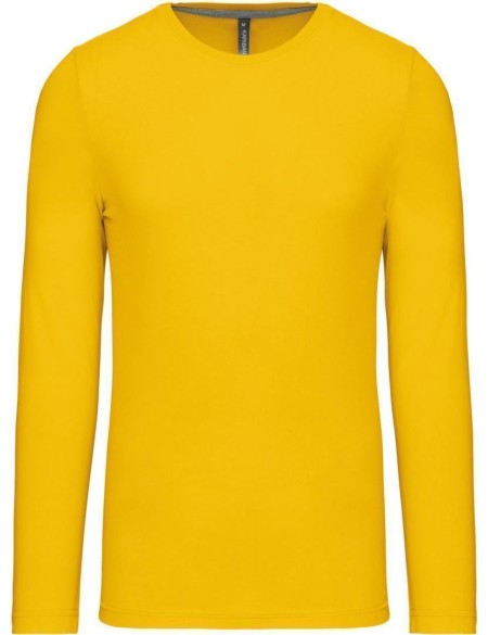 Herren-T-Shirt – Kariban K359 mit langen Ärmeln – Gelb 4XL