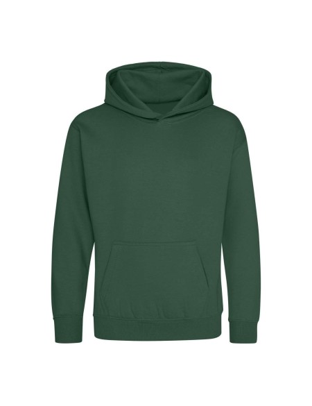 Kinder-Sweatshirt JustHoods - Flaschengrün 7/8 Jahre