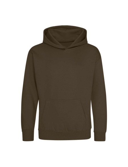 Kinder-Sweatshirt JustHoods - Olivgrün 12/13 Jahre