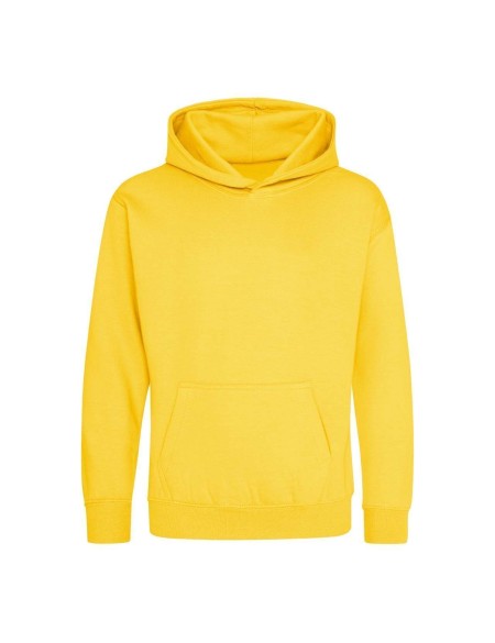 Kinder-Sweatshirt JustHoods - Sonnengelb 7/8 Jahre