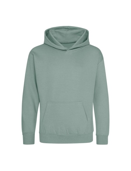 Kinder-Sweatshirt JustHoods – Dusty Green 3/4 Jahre