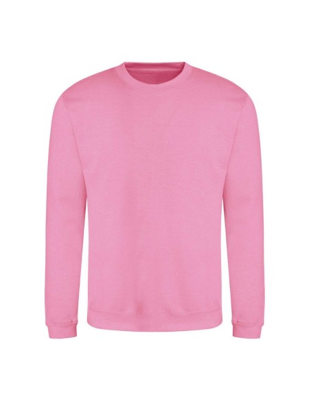 Unisex-Hoodie ohne Kapuze JustHoods - Candyfloss pink M