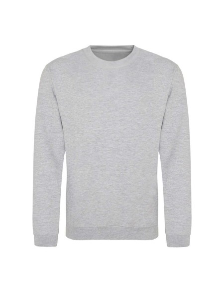 Unisex-Hoodie ohne Kapuze JustHoods - Heather Grey 5XL