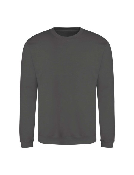 Unisex mikina bez kapuce JustHoods - Steel grey L