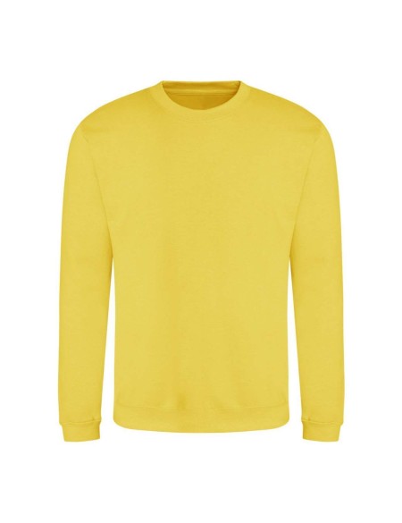 Unisex mikina bez kapuce JustHoods -  Sun yellow S