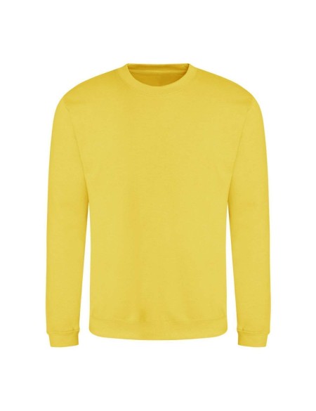 Unisex-Sweatshirt ohne Kapuze JustHoods - Sonnengelb XXL