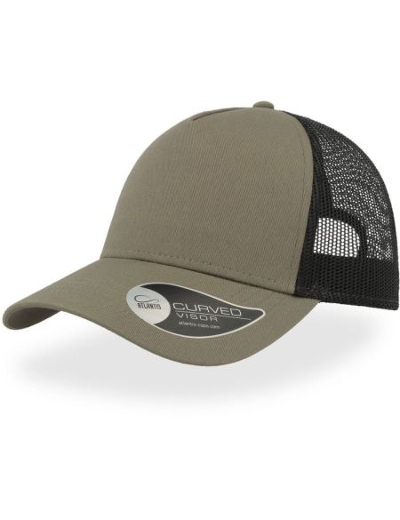 Kšiltovka Rapper Cotton - Olive/black