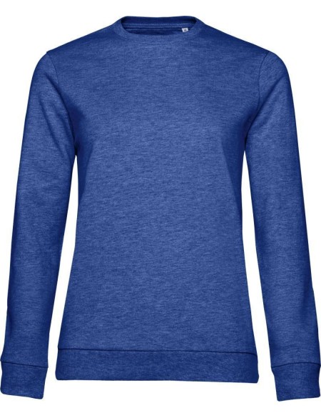 Damen-Hoodie #Set In - Heather Royalblau M