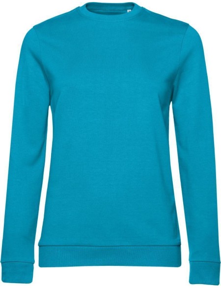 Damen-Sweatshirt ohne Kapuze #Set In - Hawaiiblau M