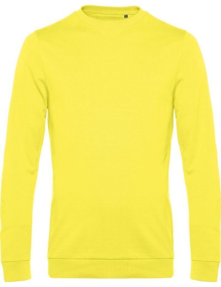 Herren-Hoodie ohne Kapuze #Set in - Solargelb L