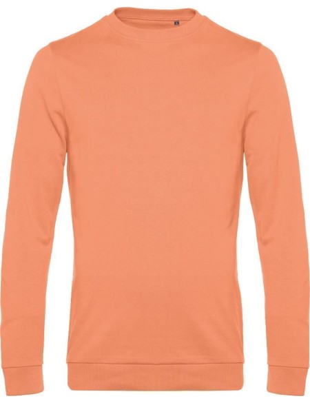 Herren-Sweatshirt ohne Kapuze #Set in - Melonenorange 3XL