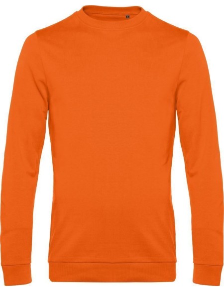Herren-Sweatshirt ohne Kapuze #Set in - Pure Orange XL