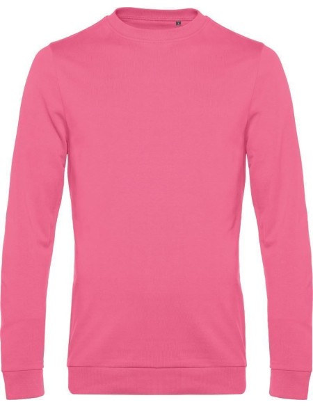 Herren-Sweatshirt ohne Kapuze #Set in - Pink Fizz XL