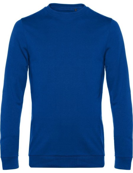 Herren-Sweatshirt ohne Kapuze #Set in - Königsblau 5XL