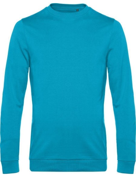 Herren-Sweatshirt ohne Kapuze #Set in - Hawaiiblau XXL