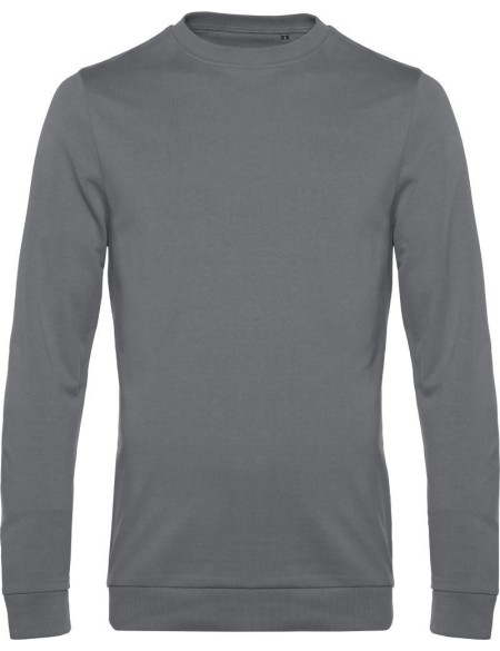 Herren-Sweatshirt ohne Kapuze #Set in - Elefantengrau XS