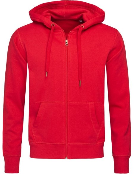 Stedman 5610 Herren Kapuzenpullover – Crimson Red S