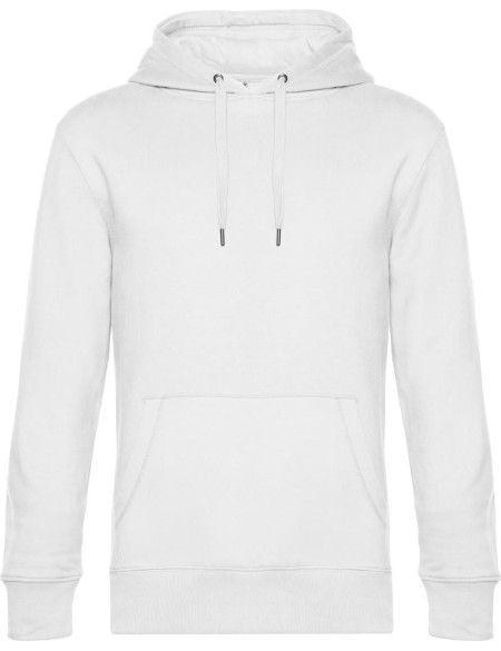 Pánská mikina s kapucí KING Hooded - Bílá S