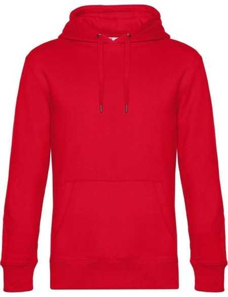 Pánská mikina s kapucí KING Hooded - Červená XXL