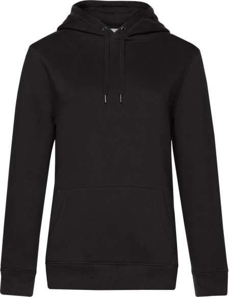 Damen-Kapuzenpullover KING Hooded - Schwarz pur L